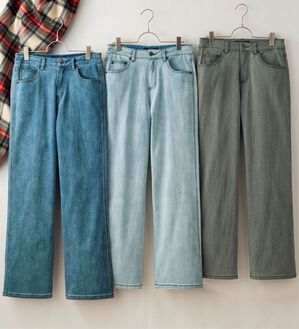 ルフラン（ルフラン）の「【３本組】かわいすぎる淡色デニム＊冬版（フルレングスパンツ）」｜3本組