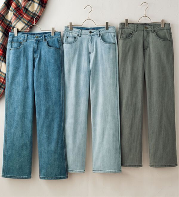 ルフラン（ルフラン）の「【３本組】かわいすぎる淡色デニム＊冬版（フルレングスパンツ）」｜3本組
