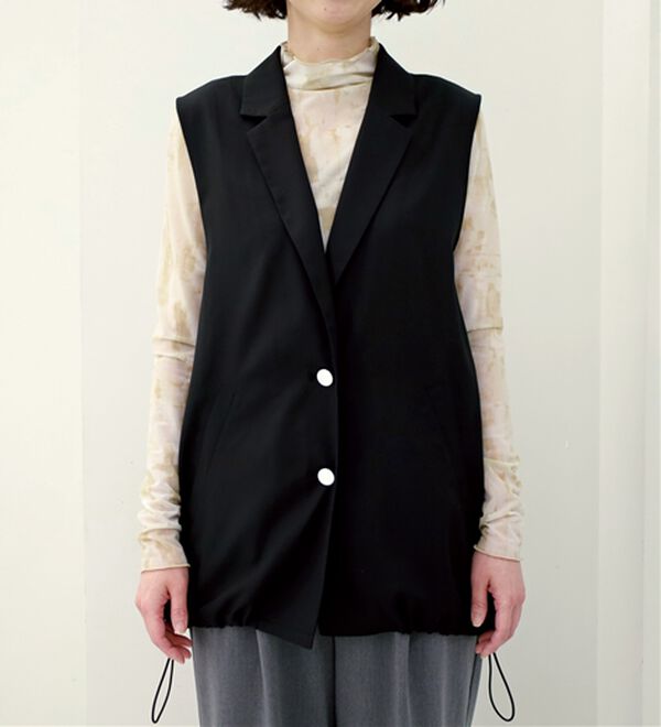 BELLUNA（ベルーナ）の「ドロスト使いテーラードジレ（ベスト）」｜詳細画像