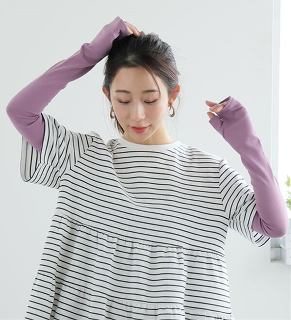 A HAPPY MARILYN（アハッピーマリリン）の「【Ｍ～８Ｌ】【接触冷感・吸水速乾】日差しから守るアームカバー（その他ファッション小物）」｜詳細画像