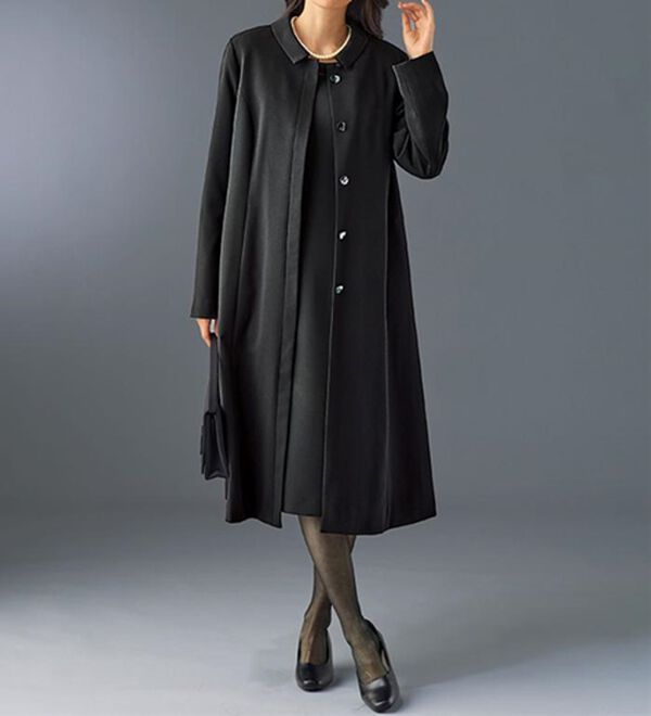 BELLUNA（ベルーナ）の「はっ水素材フォーマルコート（ライナー付）（ブラックフォーマル（喪服・礼服））」｜詳細画像