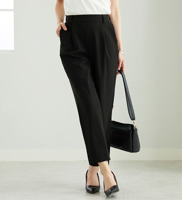 BELLUNA（ベルーナ）の「【接触冷感】シャリのび！速乾テーパードパンツ（テーパードパンツ）」｜詳細画像