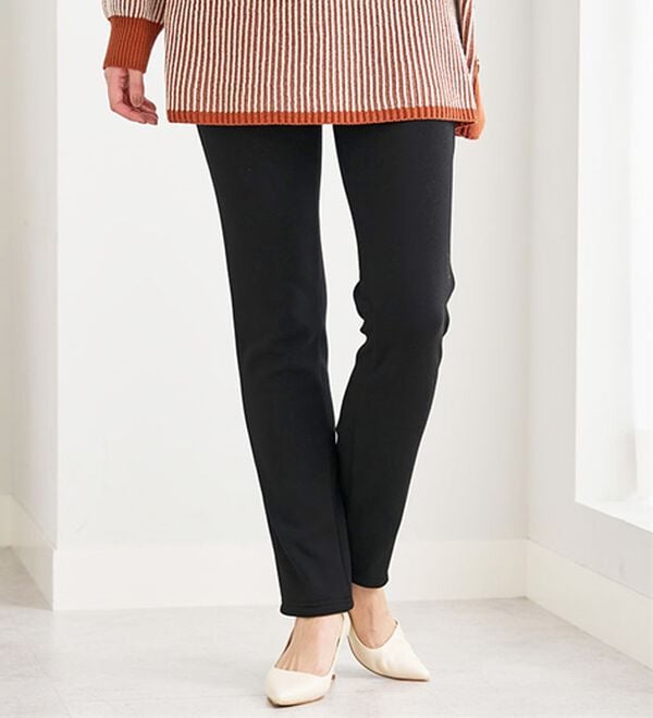 BELLUNA（ベルーナ）の「【あったか仕様♪】すっきり見え！裏ファーパンツ（フルレングスパンツ）」｜詳細画像