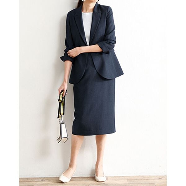 RANAN（ラナン）の「洗える！ピークドラペルジャケット（テーラードジャケット）」｜詳細画像