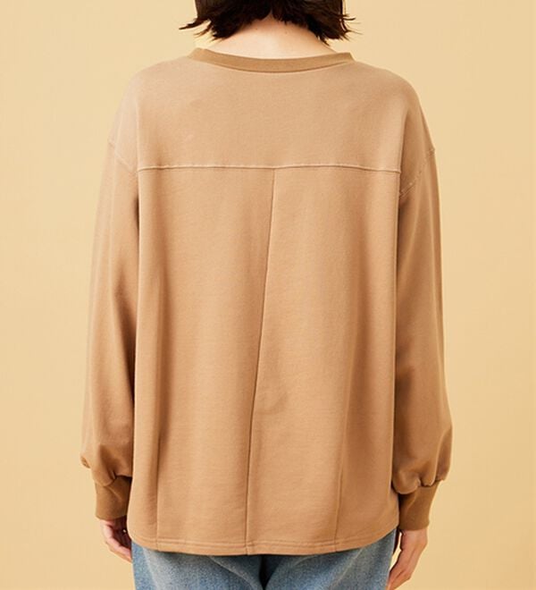 BELLUNA（ベルーナ）の「箔プリントロゴデザインプルオーバー（カットソー）」｜詳細画像