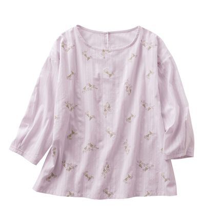 Viola e Viola（ヴィオラ エ ヴィオラ）の「ぶどう刺しゅうタック袖ブラウス（ブラウス）」