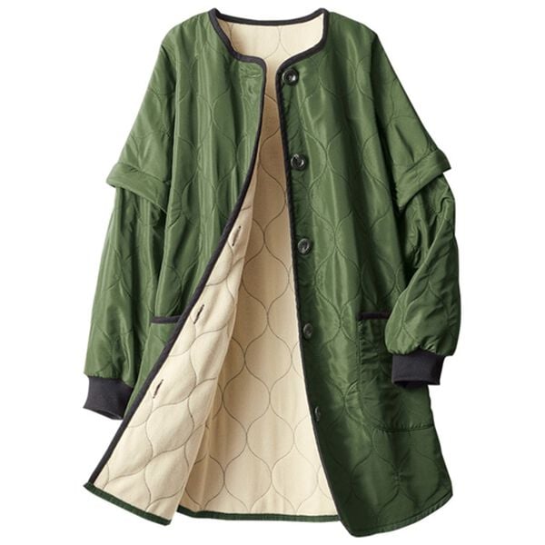 ルフラン（ルフラン）の「【２色組】ちょっと便利な２ｗａｙあったかかっぽう（パジャマ・ルームウェア）」｜詳細画像