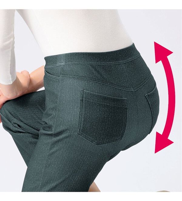 ルフラン（ルフラン）の「【３本組】ジャージみたいなはき心地！さらり快適パンツ（フルレングスパンツ）」｜詳細画像