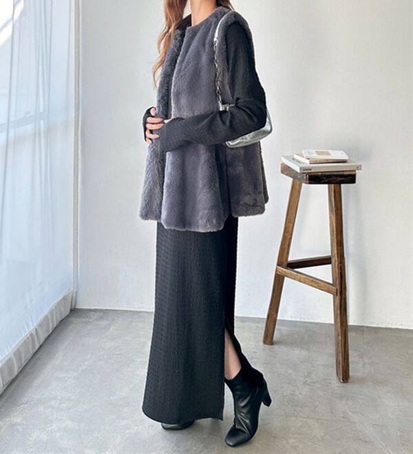 GeeRA（ジーラ）の「全骨格対応！選べるネックジャガードワンピ―ス（カットソーワンピース）」｜詳細画像