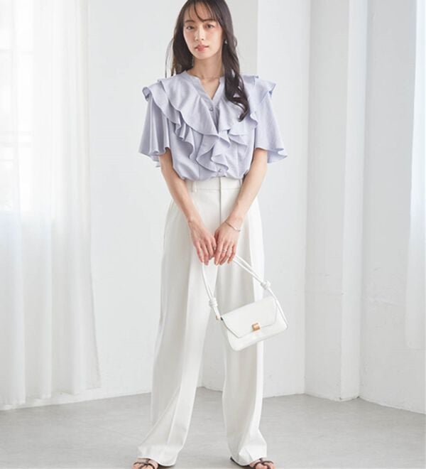 RANAN（ラナン）の「ラッフルフリルブラウス（ブラウス）」｜詳細画像