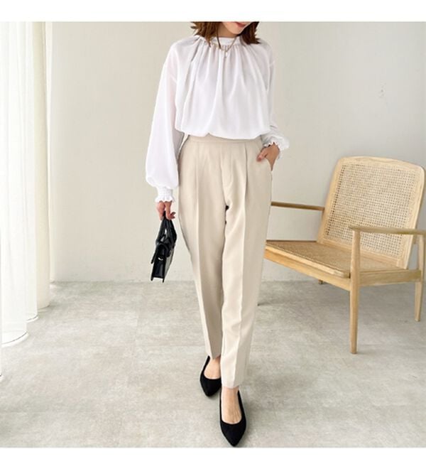 GeeRA（ジーラ）の「美脚きれい魅せ！テーパードパンツ（フルレングスパンツ）」｜詳細画像