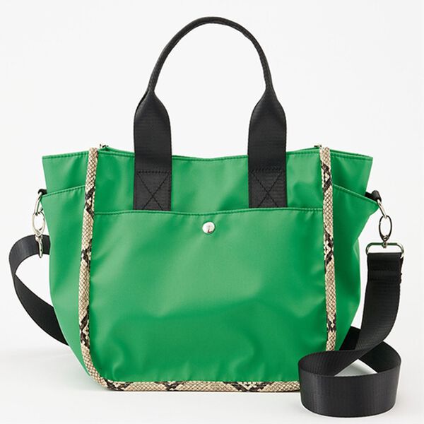 RANAN（ラナン）の「迷子にならない！パイピングデザインナイロン調２ＷＡＹトートバッグ（トートバッグ）」｜詳細画像