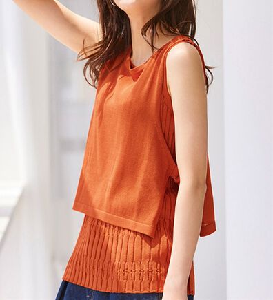 RANAN（ラナン）の「サマーニットベストアンサンブル（アンサンブル）」