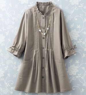 ルフラン（ルフラン）の「綿麻ピンタックチュニック＜ロイサ＞（チュニック）」｜詳細画像