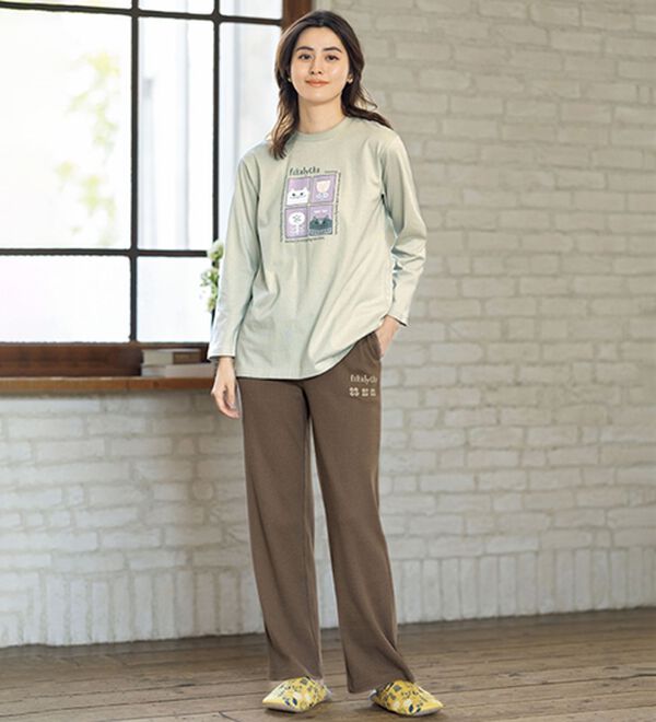 ルフラン（ルフラン）の「＜ｆｉｋａ＞くつろぎねこのルームウェア（パジャマ・ルームウェア）」｜詳細画像