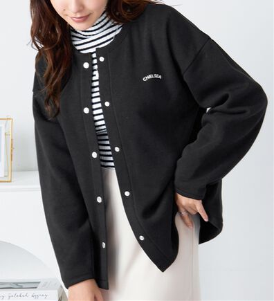 alotta（アロッタ）の「あったか裏起毛ドットボタンカーデ（その他カーディガン）」