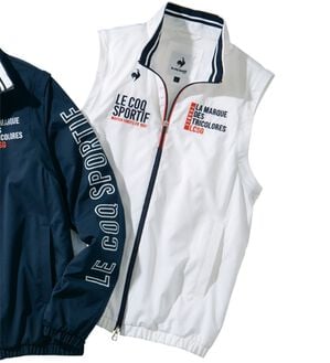 「＜ルコックスポルティフ＞２ＷＡＹブルゾン（メンズカットソー）」｜ホワイト