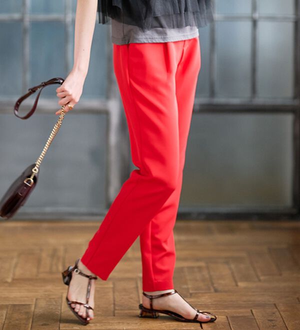 RANAN（ラナン）の「【選べる股下】美脚シルエットタックパンツ（フルレングスパンツ）」｜詳細画像