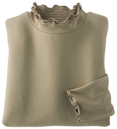 BELLUNA（ベルーナ）の「衿異素材ダブルメロープルオーバー（カットソー）」