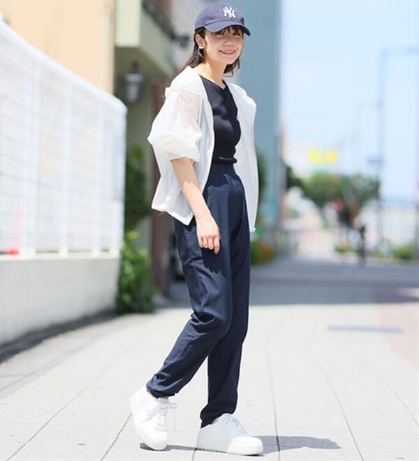 A HAPPY MARILYN（アハッピーマリリン）の「【Ｍ～８Ｌ】【接触冷感】ストレッチ美脚レギンスパンツ（フルレングスパンツ）」｜詳細画像