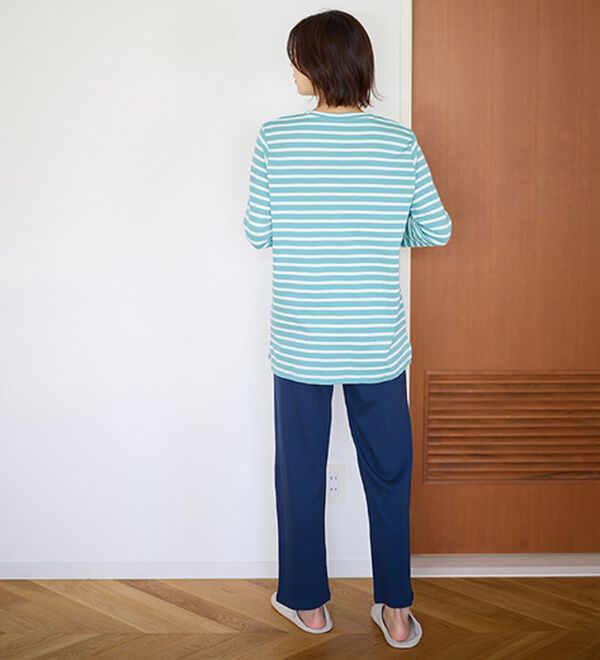 LAVIENNE（ラヴィエンヌ）の「綿１００％スムースパジャマ（パジャマ・ルームウェア）」｜詳細画像