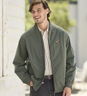 「＜ダンロップ・リファインド＞裏チェックデザインＭＡ１ジャケット（メンズブルゾン）」｜詳細画像