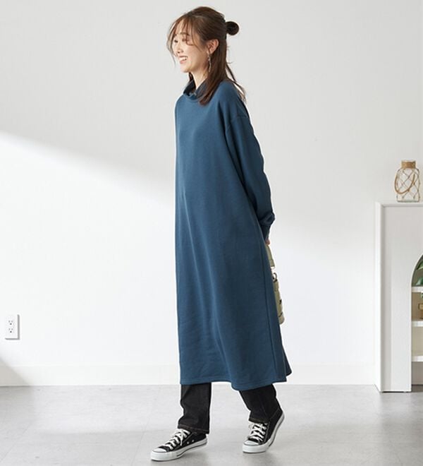 BELLUNA（ベルーナ）の「あったかキレイ！大人のこだわりワンピース（カットソーワンピース）」｜詳細画像