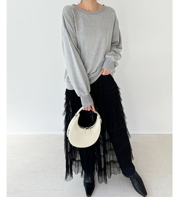 GeeRA（ジーラ）の「着回し自在！柔らか裏毛スウェット（カットソー）」｜詳細画像