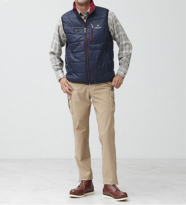 「＜バイロフト（Ｒ）＞カシミヤタッチネルシャツ（メンズシャツ）」｜詳細画像