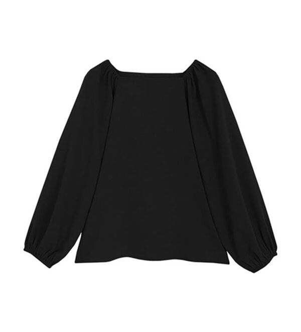 Pierrot（ピエロ）の「スクエアネックボリュームブラウス（ブラウス）」｜詳細画像