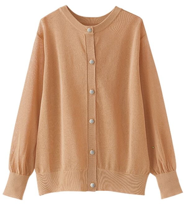 BELLUNA（ベルーナ）の「シアーニット２ＷＡＹカーディガン（ニット・セーター）」｜詳細画像