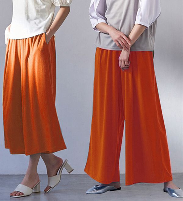 新色追加・丈が選べる】ひんやり！レディゆるシルエットワイド