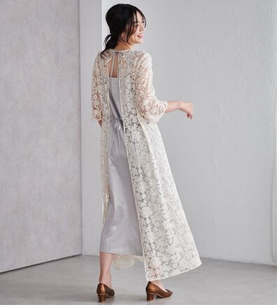 RANAN（ラナン）の「バックリボンデザインレースワンピース（その他ワンピース）」