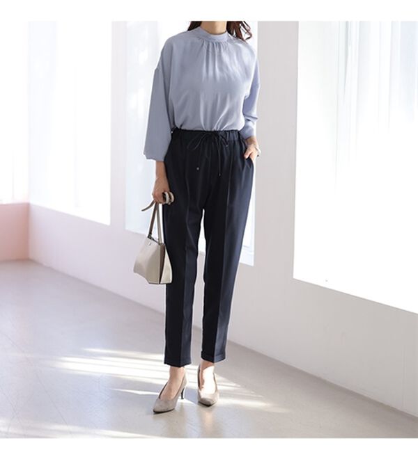 GeeRA（ジーラ）の「美脚とろみタックパンツ（フルレングスパンツ）」｜詳細画像