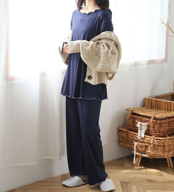 A HAPPY MARILYN（アハッピーマリリン）の「【大きいサイズ】【Ｌ～８Ｌ】くつろぎ時間を快適・オシャレにするルームウエア【エブリデイＲｉｂ】（パジャマ・ルームウェア）」｜詳細画像