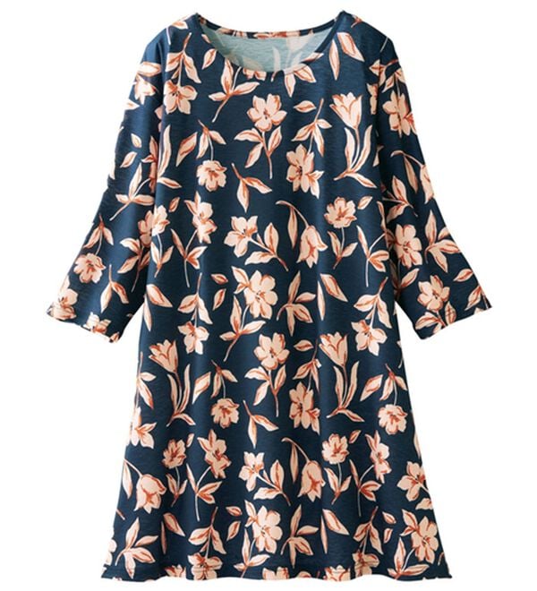 「【３色組】気分華やぐプリントチュニック（チュニック）」｜詳細画像