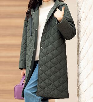 ルフラン（ルフラン）の「ワッシャー素材中わたロングコート（ロングコート）」｜詳細画像