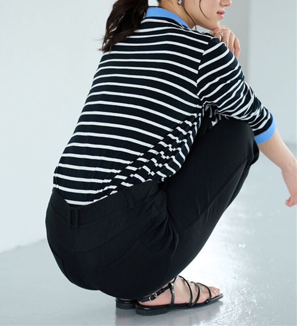 BELLUNA（ベルーナ）の「【再入荷】美ストレッチ素材アンクル丈レギンスパンツ（クロップドパンツ）」｜詳細画像