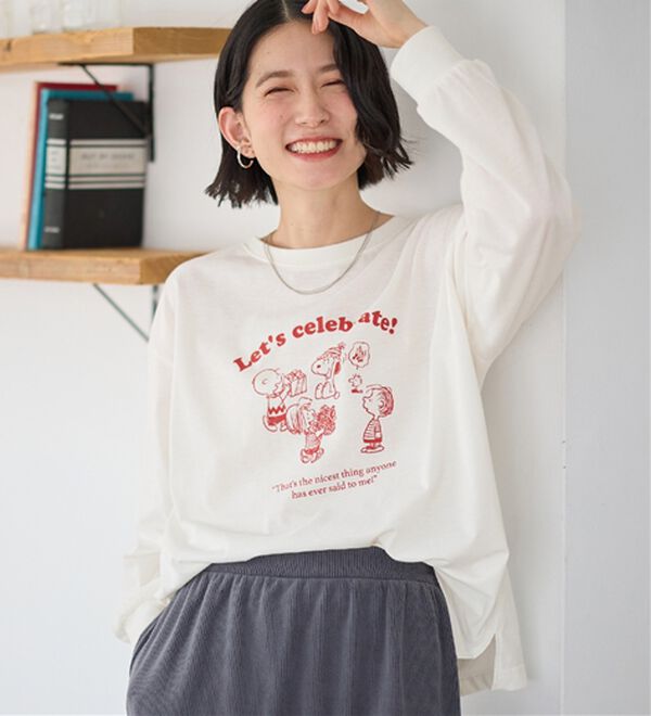Viola e Viola（ヴィオラ エ ヴィオラ）の「【スペシャルコラボ】スヌーピーCelebrateTシャツ（Tシャツ）」｜詳細画像