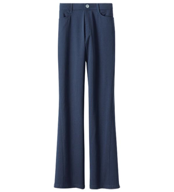 BELLUNA（ベルーナ）の「美脚見せ！冷感ストレッチフレアパンツ（フルレングスパンツ）」｜詳細画像