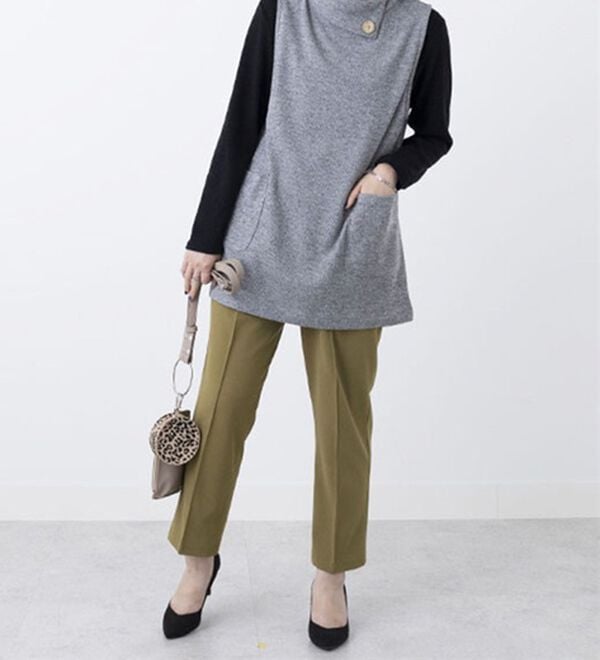 BELLUNA（ベルーナ）の「裏起毛素材ポケットデザインアンサンブル（アンサンブル）」｜詳細画像