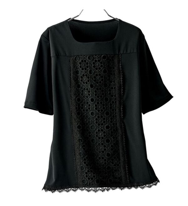 BELLUNA（ベルーナ）の「【２枚組】汗が乾きやすい！フォーマル対応デザインブラウス（ブラウス）」｜詳細画像