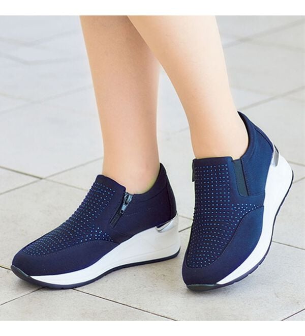 BELLUNA（ベルーナ）の「４Ｅビジュー使い厚底スニーカー（スニーカー）」｜詳細画像