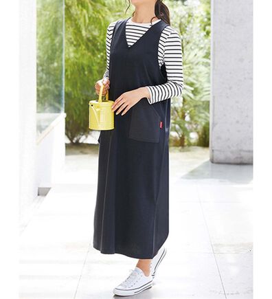 LAVIENNE（ラヴィエンヌ）の「エプロンジャンスカ（ジャンパースカート）」