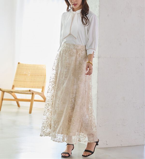 alotta（アロッタ）の「袖口パール6分袖ブラウス（ブラウス）」｜詳細画像