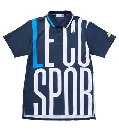 「＜ルコックスポルティフ＞ブランドロゴ大柄半袖シャツ（メンズポロシャツ）」