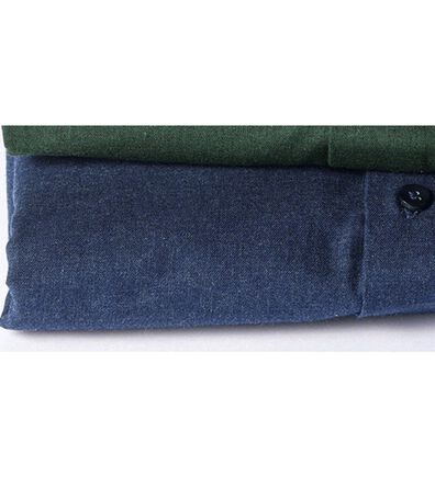 「綿１００％上質トップ杢ドレスシャツ（メンズシャツ）」