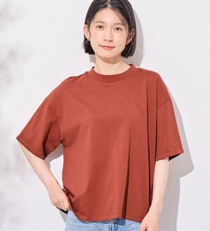 Viola e Viola（ヴィオラ エ ヴィオラ）の「【接触冷感】綿１００％プチハイ５分袖Ｔシャツ　さらひやりコットン（Tシャツ）」｜詳細画像