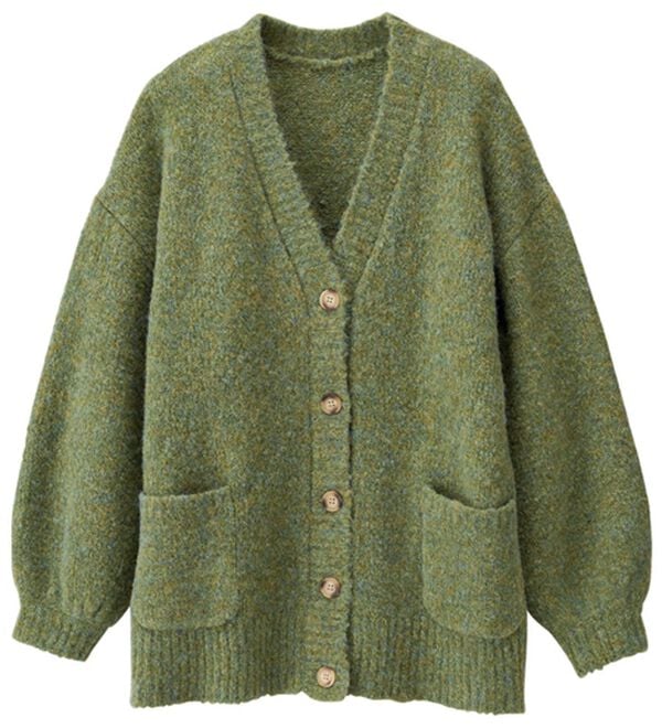 RANAN（ラナン）の「カラーオーバーカーディガン（ニットカーディガン）」｜詳細画像