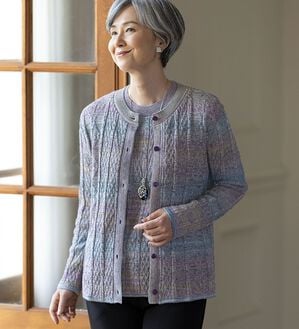 ルフラン（ルフラン）の「ウール入りメランジニットアンサンブル（アンサンブル）」｜詳細画像